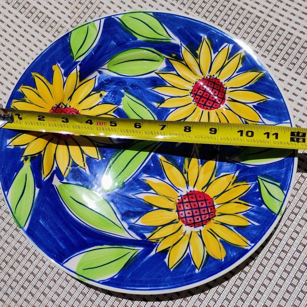 Sango Hand Painted Sunflower Serving Plate 12